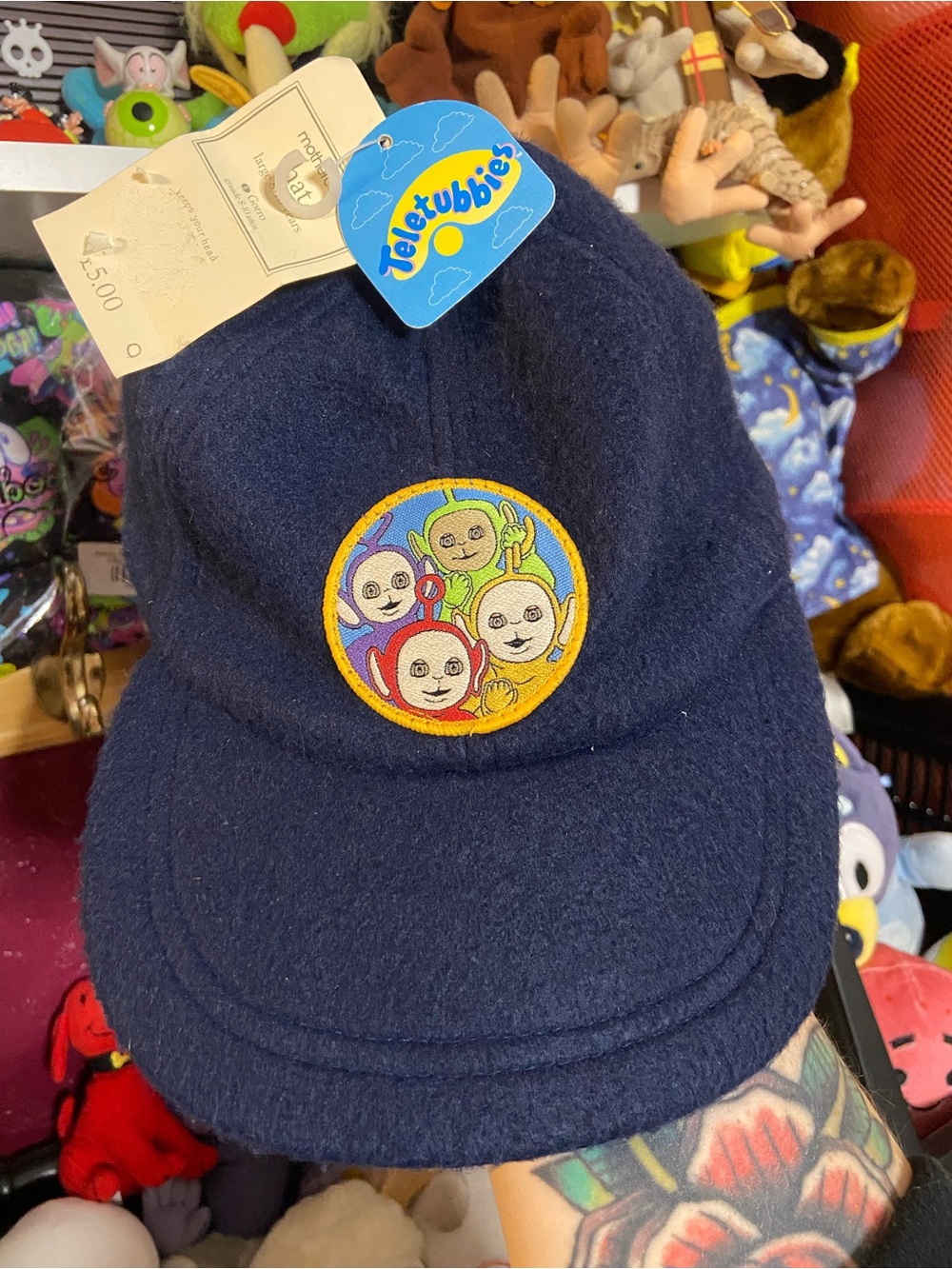 Teletubbies Navy Kids Cap with Embroidered Character Patch